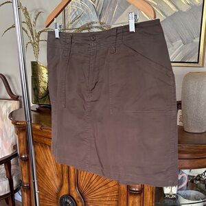Gloria Vanderbilt Chocolate Brown Mini Skirt